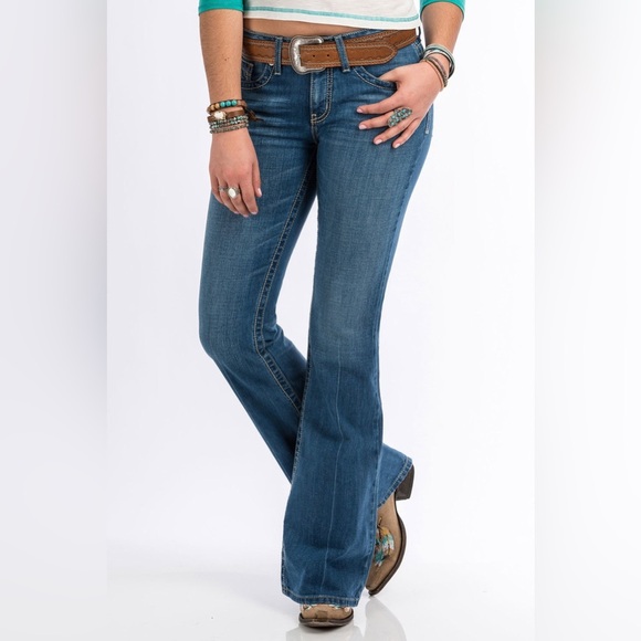 Cruel Girl Womens Hannah Moderate Rise Flare Leg Denim Jeans | NEW/NWT!!🖤👖🖤👖 - Picture 1 of 9